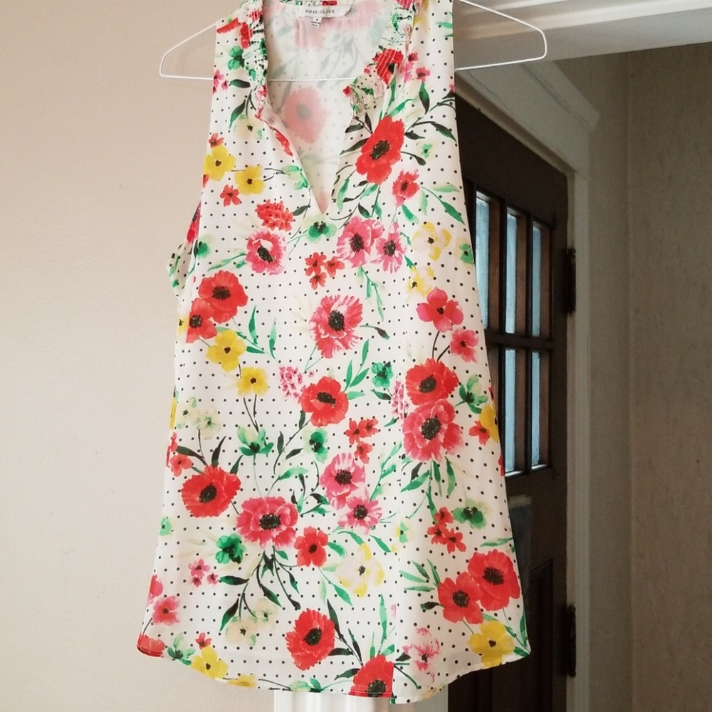 Rose + Olive Tank